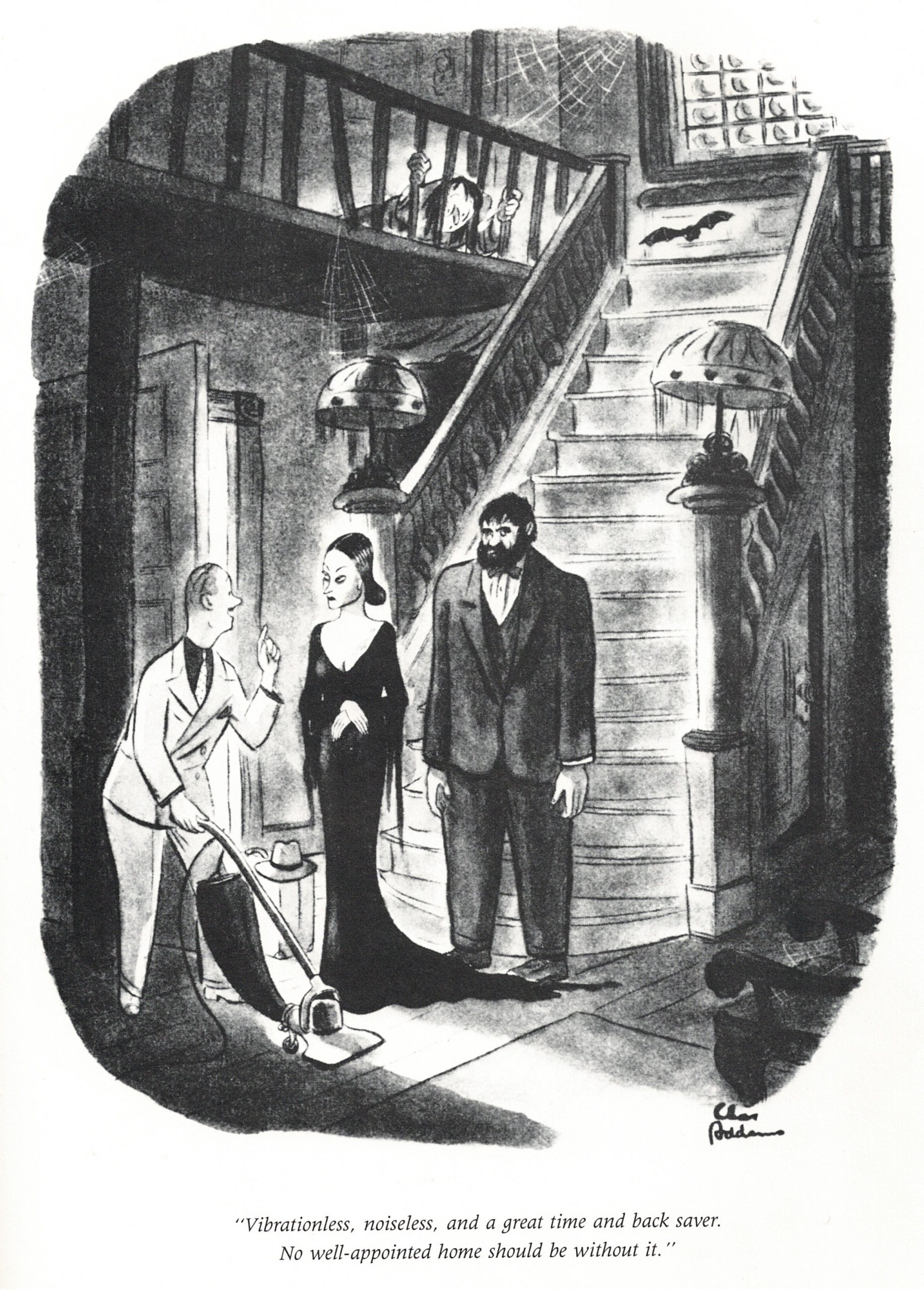 the addams family comic new yorker